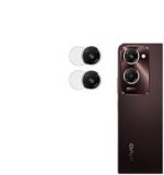 3 in 1 Combo Pack for iQOO Z9 Lite 5G – Silicone Blue (Back Cover + Camera Lens Protector + Tempered Glass)