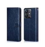 3 in 1 Combo Pack for Mi Redmi 13C 5G | Redmi 13C 4G | Poco M6 5G | Poco C65 – Flip Blue (Back Cover + Camera Lens Protector + Tempered Glass)