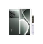 3 in 1 Combo Pack for Realme GT 6T 5G – Silicone Blue (Back Cover + Camera Lens Protector + Tempered Glass)