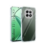 3 in 1 Combo Pack for Realme Narzo 70x 5G| Realme 13 5G | Realme 12 5G | 12X 5G | C65 5G | N65 – Transparent Case (Back Cover + Camera Lens Protector + Tempered Glass)