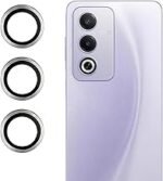 3 in 1 Combo Pack for Oppo A3 Pro 5G – Silicone Blue (Back Cover + Camera Lens Protector + Tempered Glass)