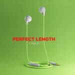 boAt Bassheads 104 in Ear Wired Earphones with Mic (White)