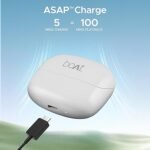 boAt Airdopes Atom 81 Pro Truly Wireless in Ear Ear Buds w/ 100hrs of Playtime, 4 Mics with ENx, Beast Mode with 50ms Low Latency, 13mm Drivers, IWP Tech, ASAP Charge (White)