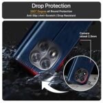 Flip Cover Back Case Cover for Redmi Note 14 Pro 5G | Poco X7 5G | Flexible | Leather Finish | Card Pockets Wallet & Stand (Blue)