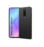 Silicone Back Cover Case for Mi Redmi K20 / K20 Pro | Soft Micro-Fibre Lining Inside | Camera Protection (Silicone, Black)