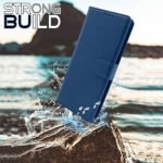 Mi Redmi K20 / K20 Pro Flip Case Leather Finish | Inside TPU with Card Pockets | Wallet Stand and Shock Proof (Blue)