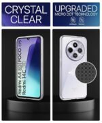 Transparent Back Cover Case for Redmi A4 5G | Poco C75 5G | Redmi 14C 5G | Raised Bumps for Full Device & Camera Protection Shockproof (Transparent)