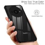 Redmi A3 / Redmi A3x / Poco C61 (4G) Back Case Cover | Camera Protection Shockproof Bumper-Edge | Acrylic Crystal Clear 360 Degree Protection TPU+PC - Eagle