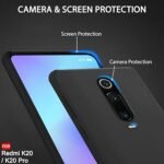 Silicone Back Cover Case for Mi Redmi K20 / K20 Pro | Soft Micro-Fibre Lining Inside | Camera Protection (Silicone, Black)