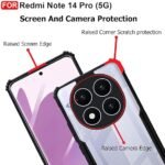 Redmi Note 14 Pro (5G) Back Case Cover | Camera Protection Shockproof Bumper-Edge -Eagle