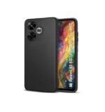 Back Cover Case for Mi Redmi 13 5G / Poco M6 Plus 5G | Slim Fit Protective Design | Ultra Matte Finish | Camera Protection (Silicone, Black)
