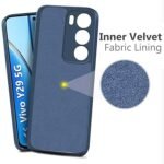 Back Cover for Vivo Y29 5G | Matte Soft Silicon Flexible | Camera Bump Protection (Silicone Blue)