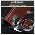 Flip Cover Back Case Cover for Tecno Pop 9 5G | Tecno Spark 30C 5G Flexible | Leather Finish | Card Pockets Wallet & Stand | Chestnut (Brown)