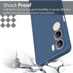Back Cover for Vivo Y29 5G | Matte Soft Silicon Flexible | Camera Bump Protection (Silicone Blue)