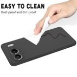 Back Cover for OnePlus Nord 4 5G Back Cover Camera Protection Soft Liquid Silicone Protective Cover (Silicone, Black)