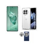 OnePlus 13 5G Ultra Clear Soft Back Cover (Transparent) + Tempered Glass + Camera Lens Protector | 3-in-1 Combo pack