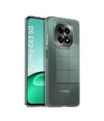 3 in 1 Combo Pack for Realme C63 5G – Transparent (Back Cover + Camera Lens Protector + Tempered Glass)