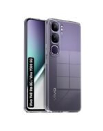 Combo Vivo Y300 5G Transparent Shockproof Case + Tempered Glass + Camera Lens Protector | Silicone Back Cover Combo Pack