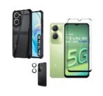3 in 1 Combo Pack for Vivo T3 Lite 5G – Eagle Cover (Back Cover + Camera Lens Protector + Tempered Glass)