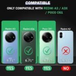 3-in-1 Combo Pack (Eagle, Transparent) Back Case for Redmi A3 / A3x / Poco C61 (4G) + Camera & Screen Protection