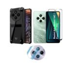 3 in 1 Combo Pack for Redmi A4 5G | Poco C75 5G | 14C 5G | Poco M – Eagle Cover (Back Cover + Camera Lens Protector + Tempered Glass)