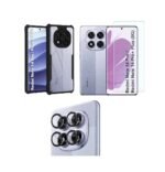 Mi Redmi Note 14 Pro 5G / Poco X7 5G Eagle Black Back Cover Case | 3-in-1 Combo (Tempered Glass & Camera Lens)