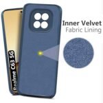 Back Cover for Realme C63 5G | Matte Soft Silicon Flexible | Camera Bump Protection (Silicone Blue)
