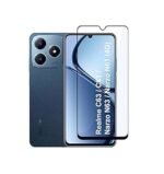 3 in 1 Combo Pack for Realme C63 5G – Transparent (Back Cover + Camera Lens Protector + Tempered Glass)