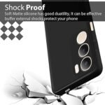 Back Cover Case for Vivo Y29 5G | Matte Soft Silicon Flexible | Camera Bump Protection (Silicone Black)