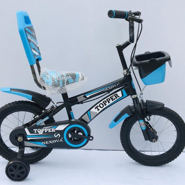 NEXOVA Kids Bicycle 16 T Topper Carrier M.Rim with Steel Frame and Tubeless Tyre for 5 to 7 Years Age Group for Boys and Girls ( Wight 10 Kg)
