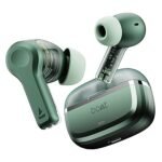 boAt Nirvana Space, 360º Spatial Audio, Active Noise Cancellation (~32dB), 100Hrs Battery, TWS Ear Buds Wireless Earphones with mic (Green)