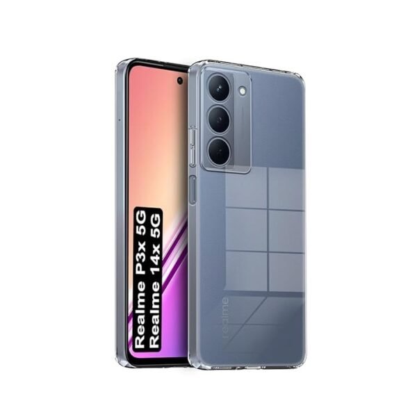 Back Case Cover for Realme P3x 5G / Realme 14x 5G (Transparent)