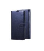 vivo Y28s 5G Faux Leather Wallet Flip Case Kick Stand (Flip Blue)