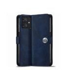 Motorola Moto G54 5G | Moto G64 5G| Leather Finish Cover & Flexible Stand Design | Card and Money Pocket (Flip Blue)