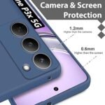 Realme P3x 5G / Realme 14X 5G | Camera Bump Protection | Matte Soft Silicon Flexible (Silicone Blue)