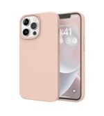 Silicone Bumper Case for iPhone 13 Pro Max (Pink) | Camera Lens (Black) | Matte Finish Back Membrane screen Guard (Pack Of 3) Combo