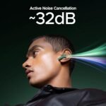 boAt Nirvana Space, 360º Spatial Audio, Active Noise Cancellation (~32dB), 100Hrs Battery, TWS Ear Buds Wireless Earphones with mic (Green)