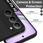 Realme P3x 5G / Realme 14X 5G | Camera Bump Protection | Matte Soft Silicon Flexible (Silicone Black)