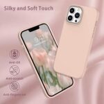 Silicone Bumper Case for iPhone 13 Pro Max (Pink) | Camera Lens (Black) | Matte Finish Back Membrane screen Guard (Pack Of 3) Combo