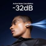 boAt Nirvana Space, 360 Spatial Audio, Active Noise Cancellation (~32dB), 100Hrs Battery, v5.3 Bluetooth TWS in Ear Earbuds Wireless Earphones with mic (White)