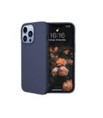 Silicone Bumper Case for iPhone 13 Pro Max (Dark Navy Blue) | Camera Lens (Black) | Matte Finish Back Membrane screen Guard (Pack Of 3) Combo