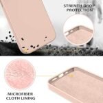 Silicone Bumper Case for iPhone 13 Pro Max (Pink) | Camera Lens (Black) | Matte Finish Back Membrane screen Guard (Pack Of 3) Combo