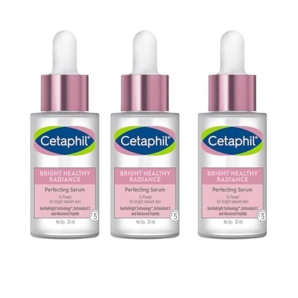 CETAPHIL Bright Healthy Radiance Brightening |Glow Serum | 30ml | Antioxidant C and Advanced Peptide | Removes Dark Spots & Dullness (Pack of 3)