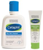 Cetaphil Moisturizing Lotion for Normal to Combination & Cetaphil Oily Skin Cleanser (Pack Of 3)