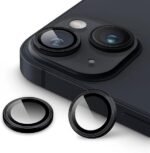 Silicone Bumper Case for iPhone 13 (Dark Green) | Camera Lens (Black) | Matte Finish Back Membrane screen Guard (Pack Of 3) Combo