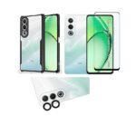 3 in 1 Combo Pack for Oppo A3 Pro 5G, Oppo K12x 5G – Eagle Cover (Back Cover + Camera Lens Protector + Tempered Glass)