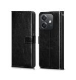 3 in 1 Combo Pack for Oppo A3x / A3 (5G) – Flip Black (Back Cover + Camera Lens Protector + Tempered Glass)