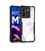 Poco M7 Pro 5G (Eagle Cover) Clear Back Cover + Tempered Glass + Camera Lens Protector Combo pack.