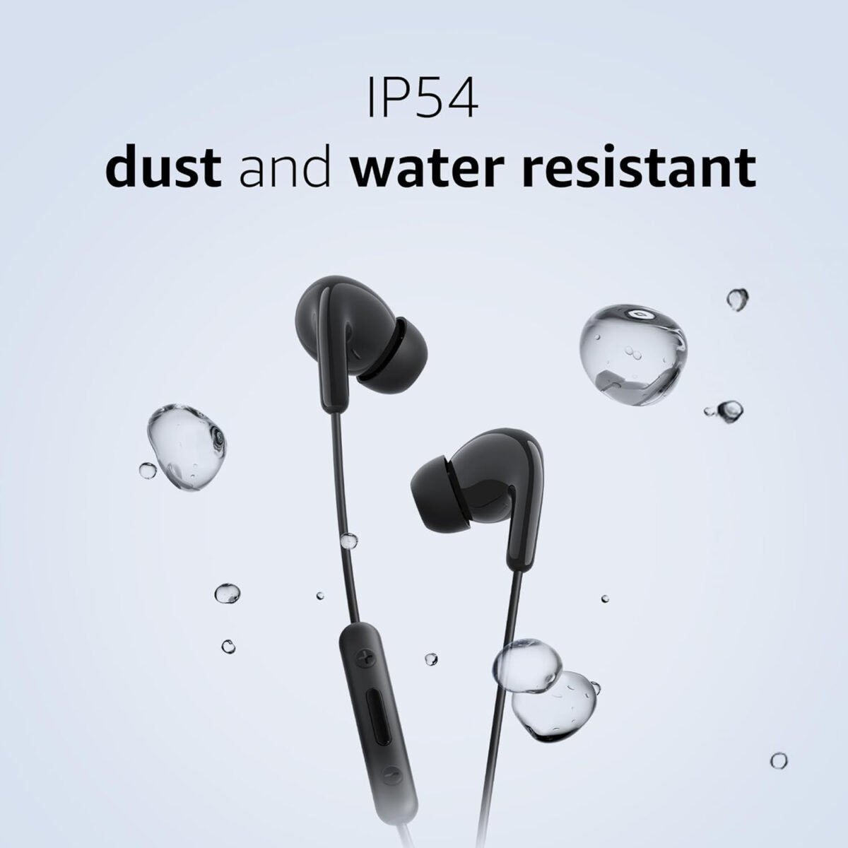 Xiaomi Type-C in-Ear Earphones with 12.4mm Drivers, HD Microphone, and IP54 Dust & Water Resistance (White)