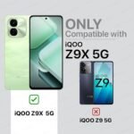 3 in 1 Combo Pack for iQOO Z9X 5G – Transparent Case (Back Cover + Camera Lens Protector + Tempered Glass)